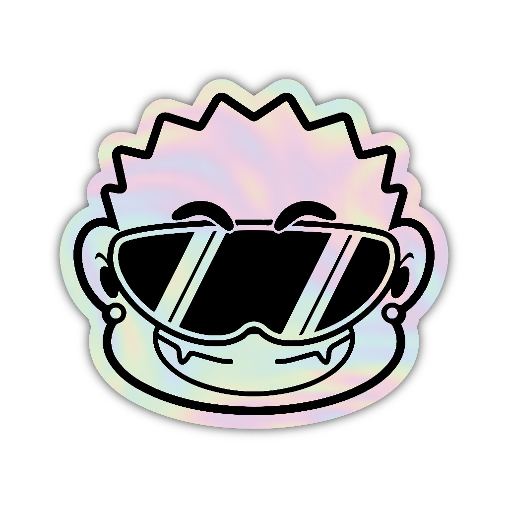 

Z455 sticker karakter y2k aesthetic, stiker hologram satuan