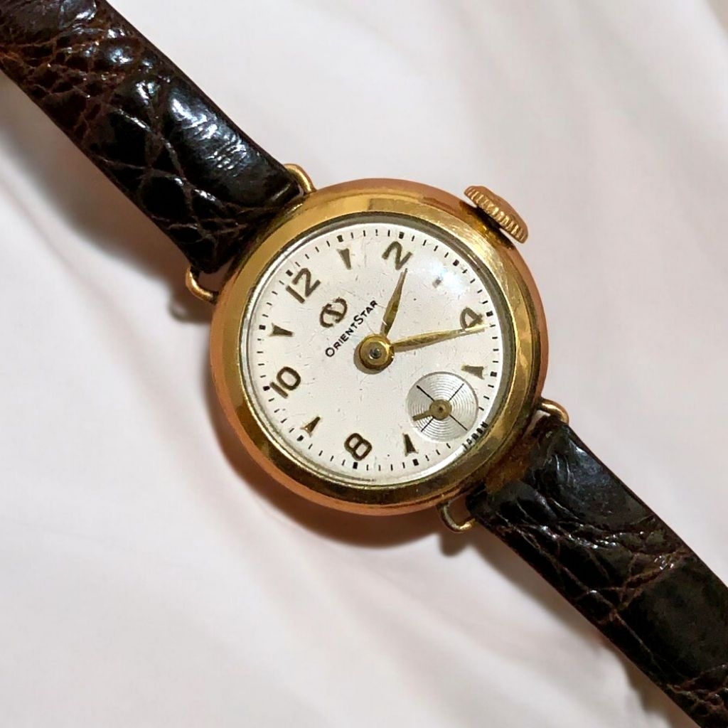 Jam Tangan Wanita - Orient Star 14K Gold Plated 40 Micron 1960 Manual Winding Original