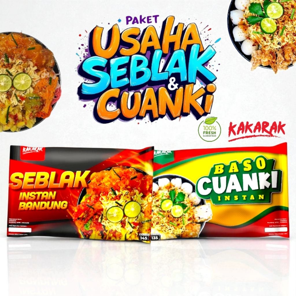 

Paket Usaha Hemat Seblak & Cuanki Kakarak