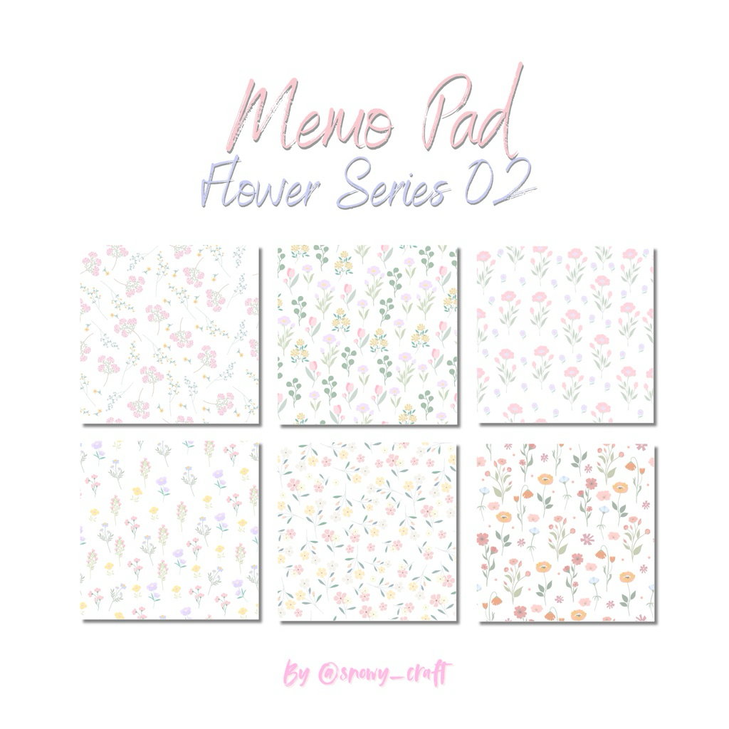 

Memo Pad Flower Series 02