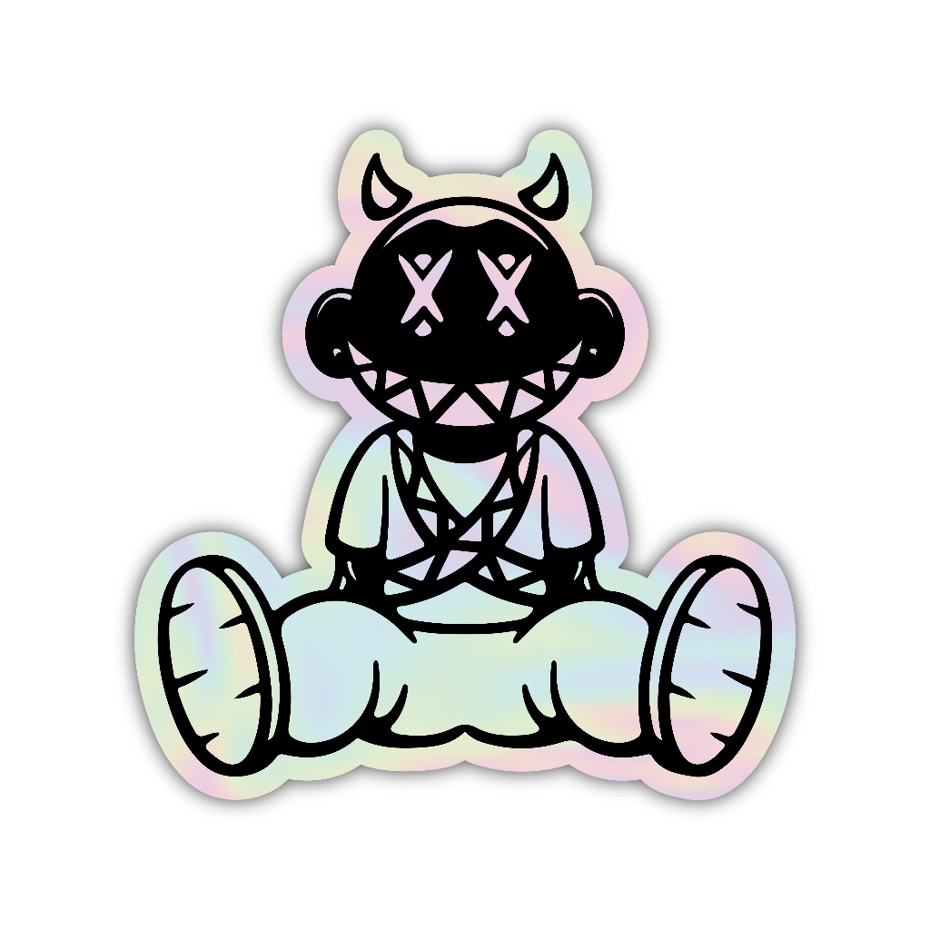 

Z471 sticker karakter y2k aesthetic, stiker hologram satuan