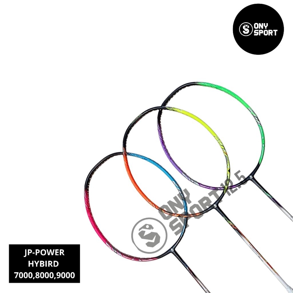 RAKET BADMINTON JP-POWER HYBRID 7000,8000,9000 100% ORI