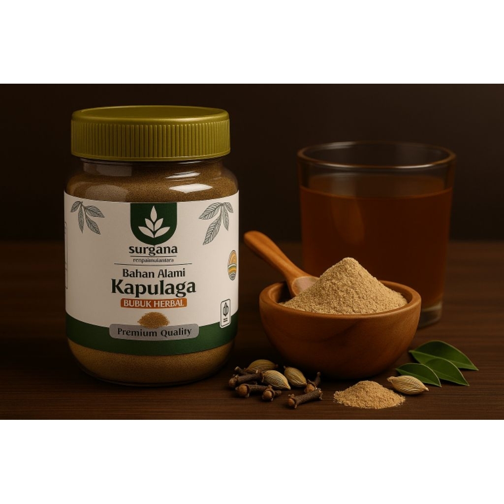 

TERLARIS Kapulaga Bubuk Murni Alami Asli 100%
