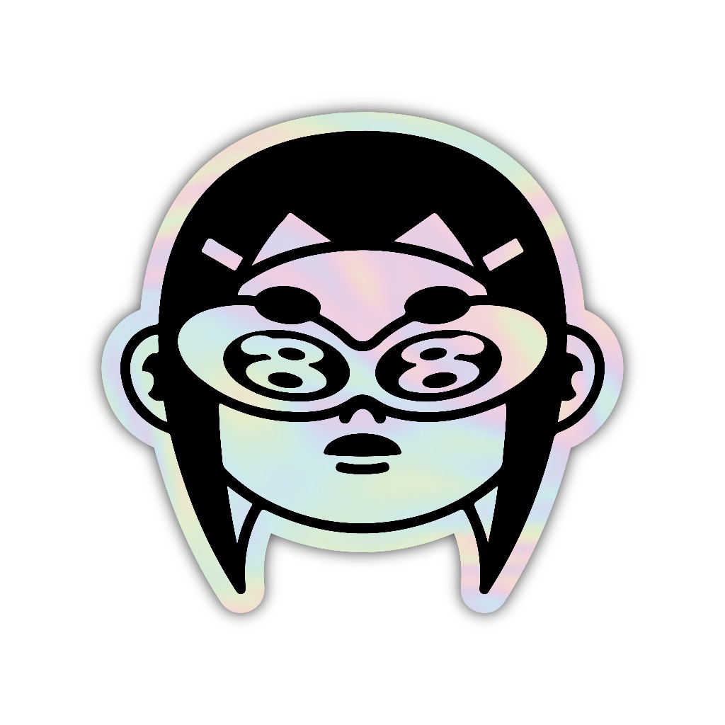 

Z489 sticker karakter y2k aesthetic, stiker hologram satuan