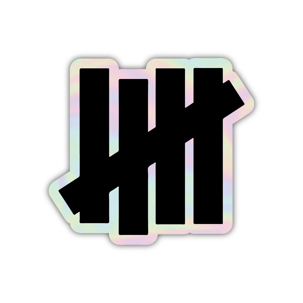 

Z491 sticker undefeated aesthetic, stiker hologram satuan