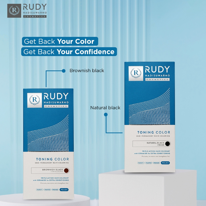 Rudy Hadisuwarno Toning Color - Semir Pewarna Rambut
