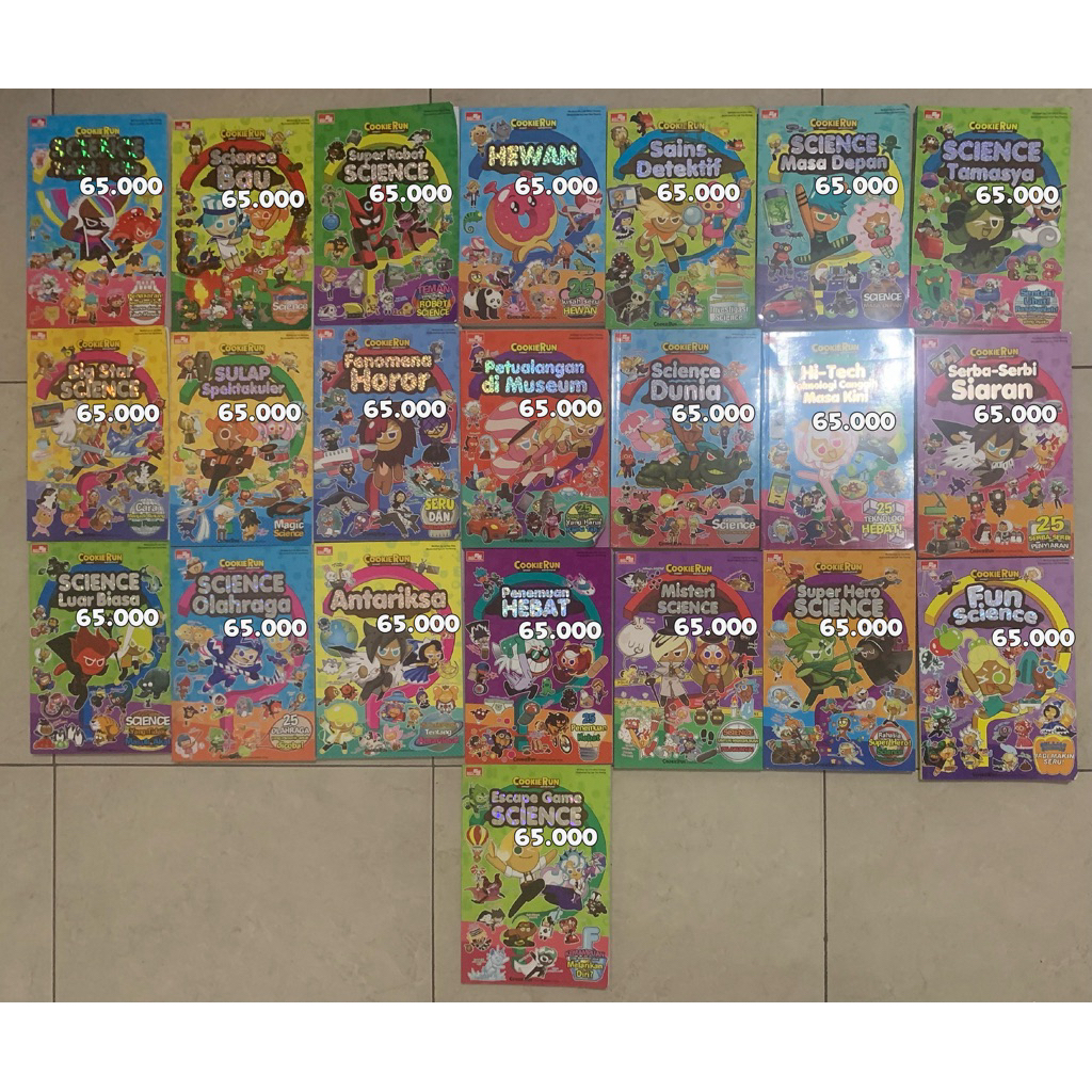 Cookie Run crk Komik Bekas Korea Bahasa Indonesia Comic Anak-Anak Pengetahuan Kingdom