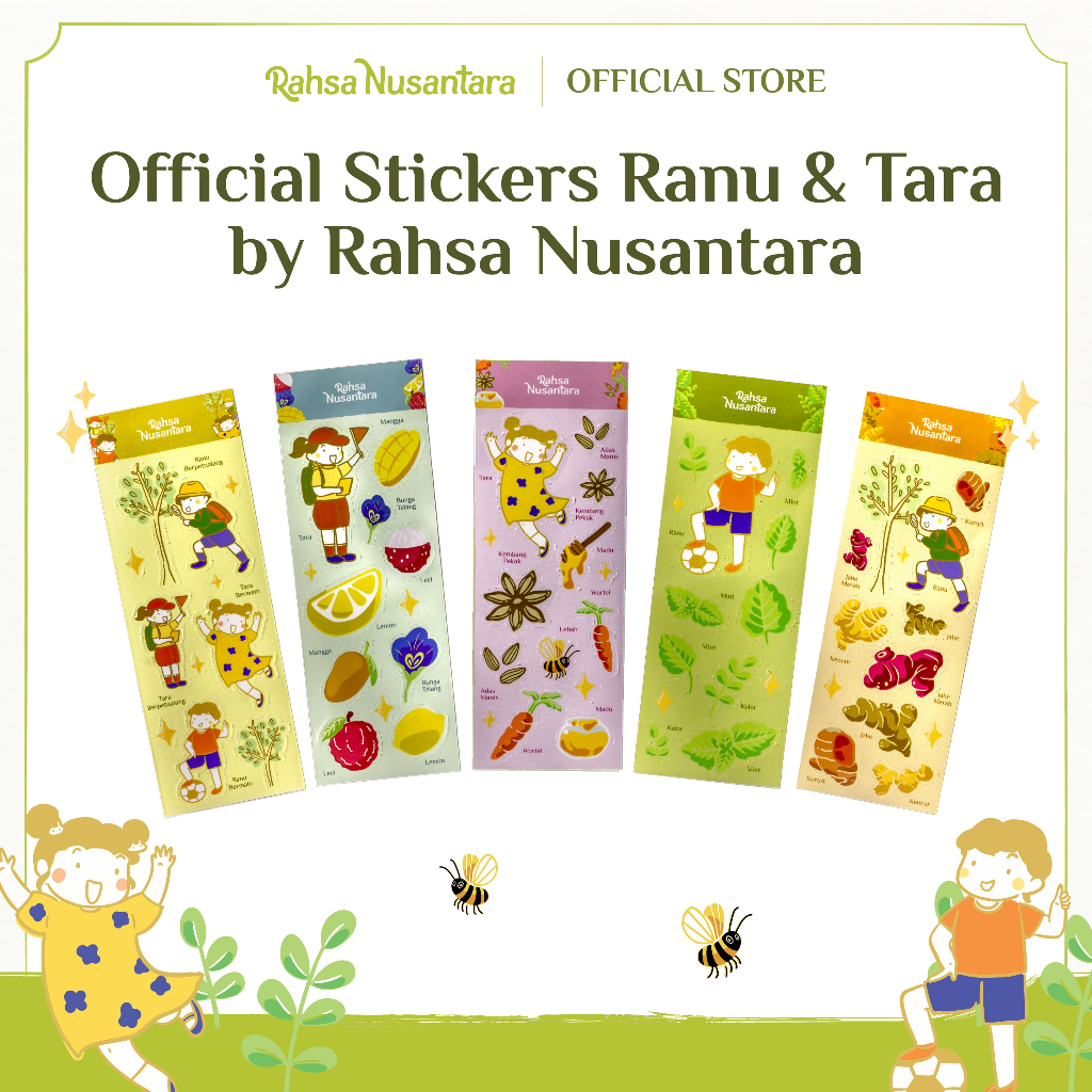 

[HADIAH MEMBERSHIP Poin 15] Official Stiker Ranu & Tara by Rahsa Nusantara
