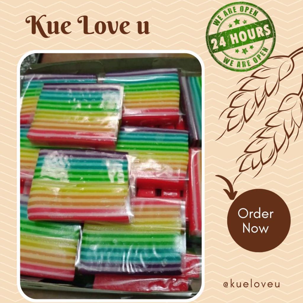 

Lapis Pepe Pelangi Kue Subuh Kue Tradisional | KueLoveu