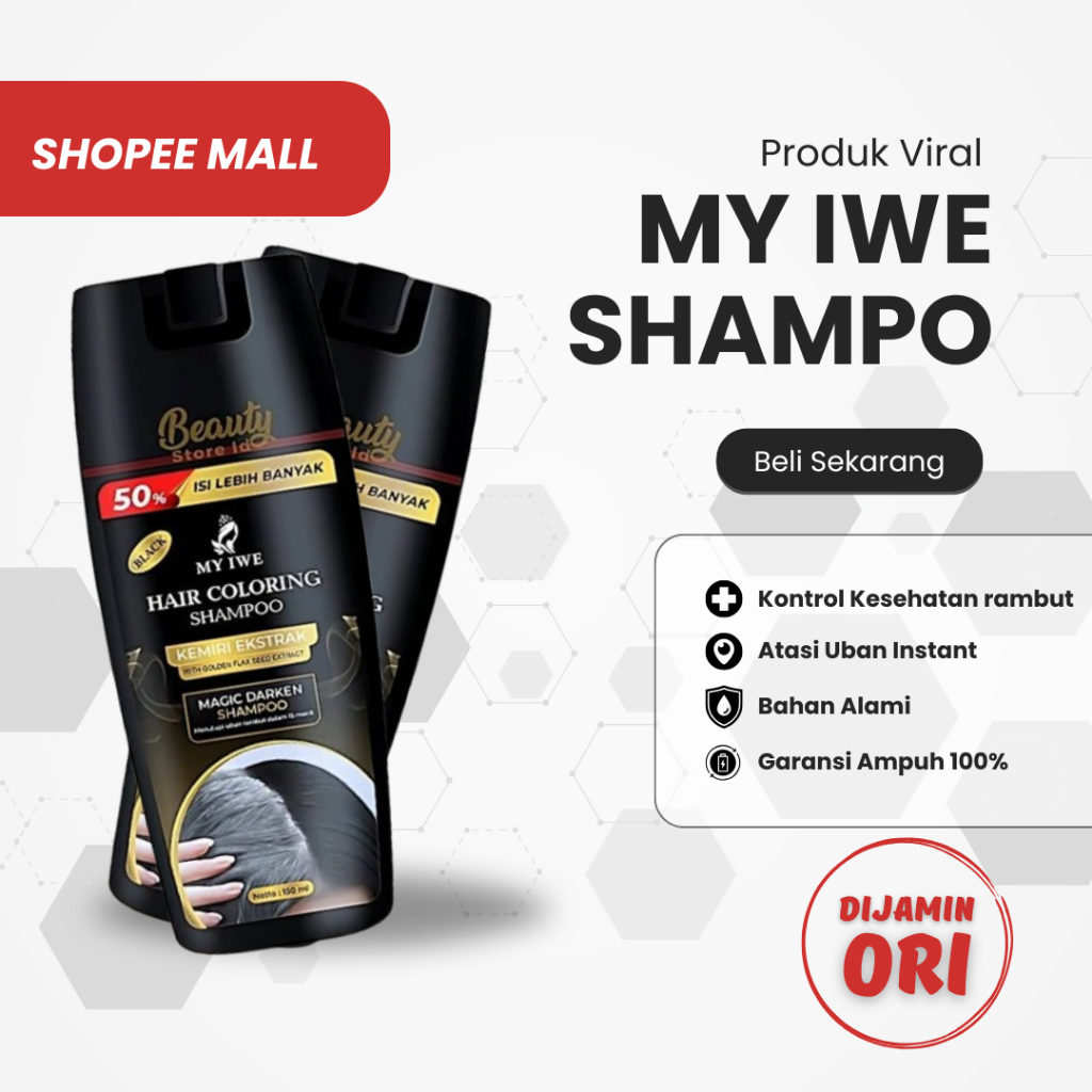 My Iwe Black Shampo / My Iwe Shampo Black / My Iwe Shampo Original Black / Shampo Penghitam Rambut