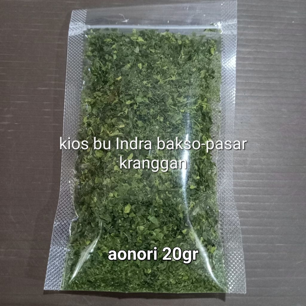 

aonori flake 100 gr ao nori serpihan rumput laut seaweed bubuk kasar flakes
