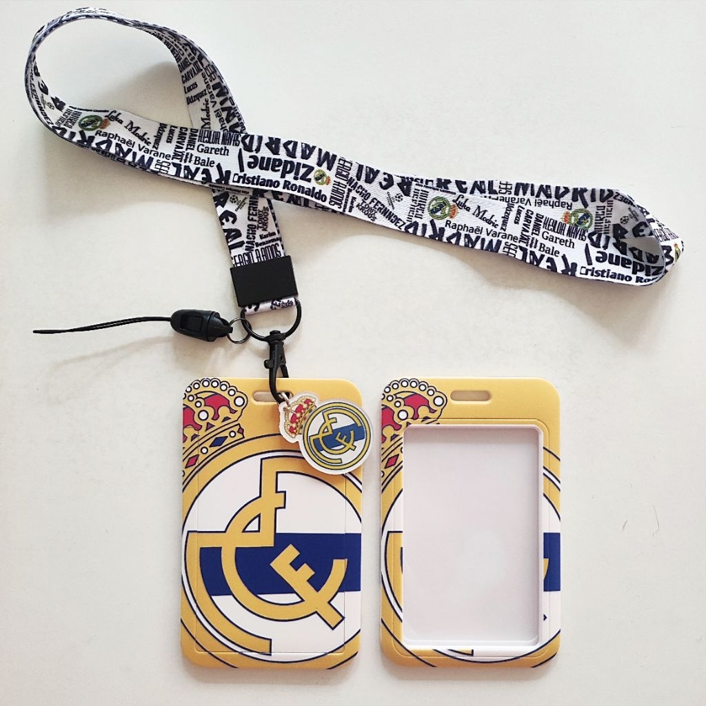 

ID Card Holder Name Tag Lanyard / Kalung Wadah Kartu Identitas Liga Klub Sepak Bola Football Club