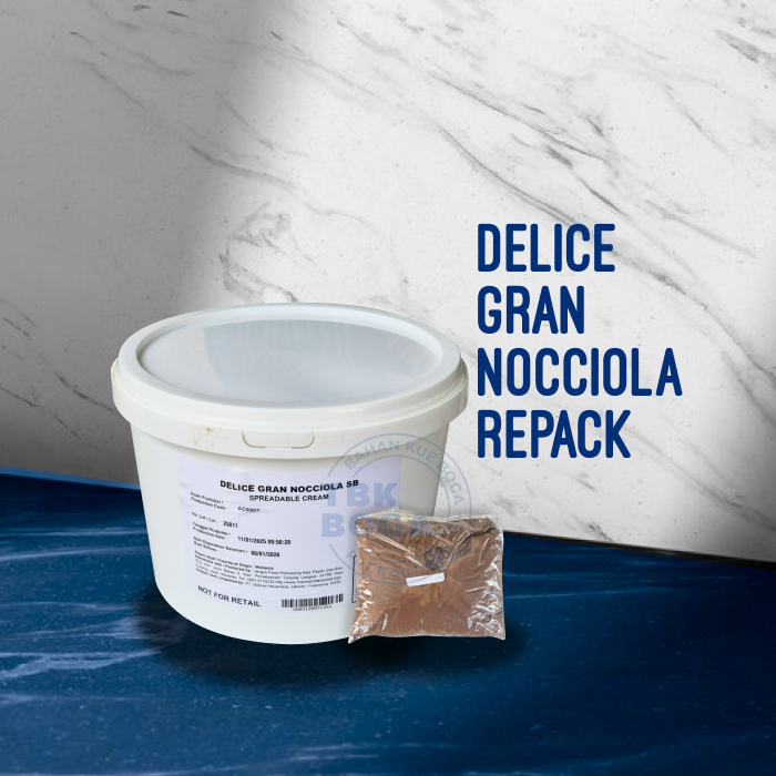 

( Repack ) Coklat Delice Nocciola ( 500 gr ) Selai Hazelnut Olesan Filling Dark