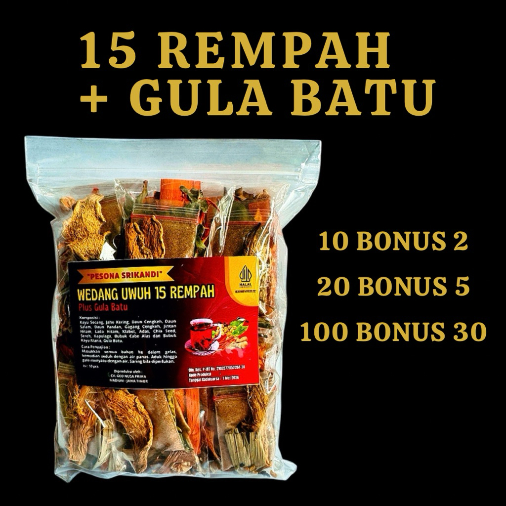 

Ecer Wedang Uwuh 15 Rempah Pesona Srikandi