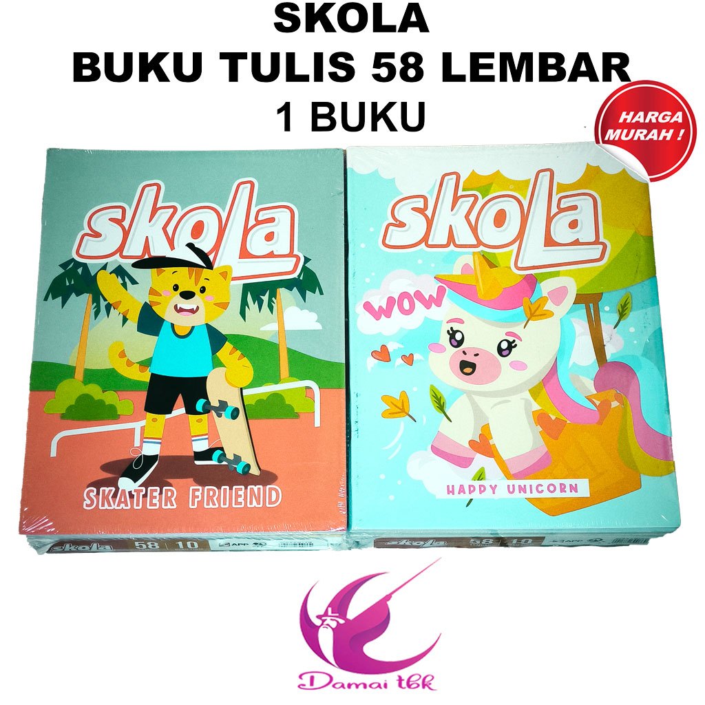 

(1 Buku) SKOLA Buku Tulis 58 Lembar
