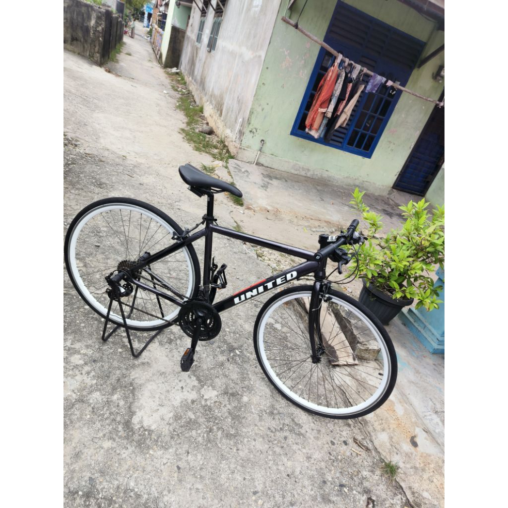 sepeda roadbike hybrid united boston 2.0 alloy