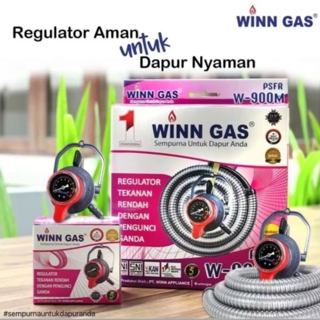 WINN GAS Regulator+KUNCI GANDA(LEBIH SAFETY)