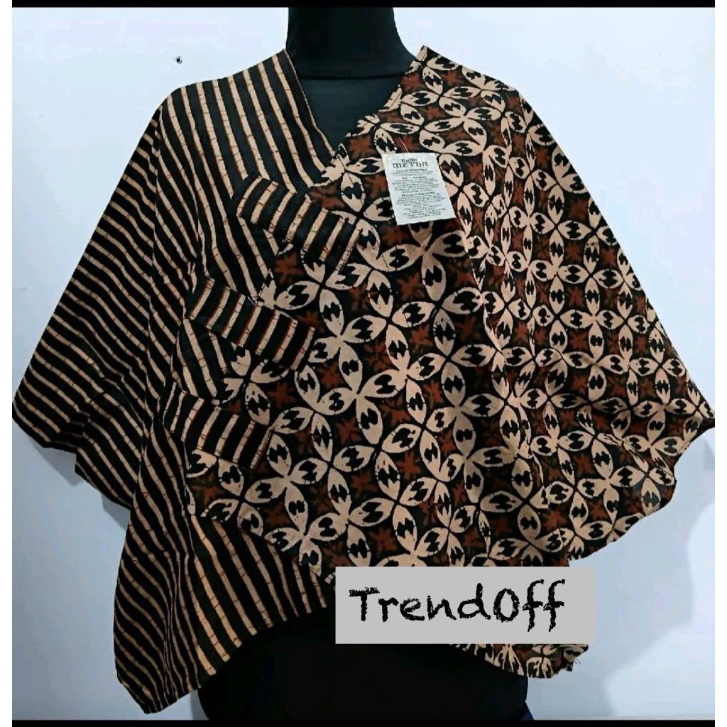 Blouse blus batik crop