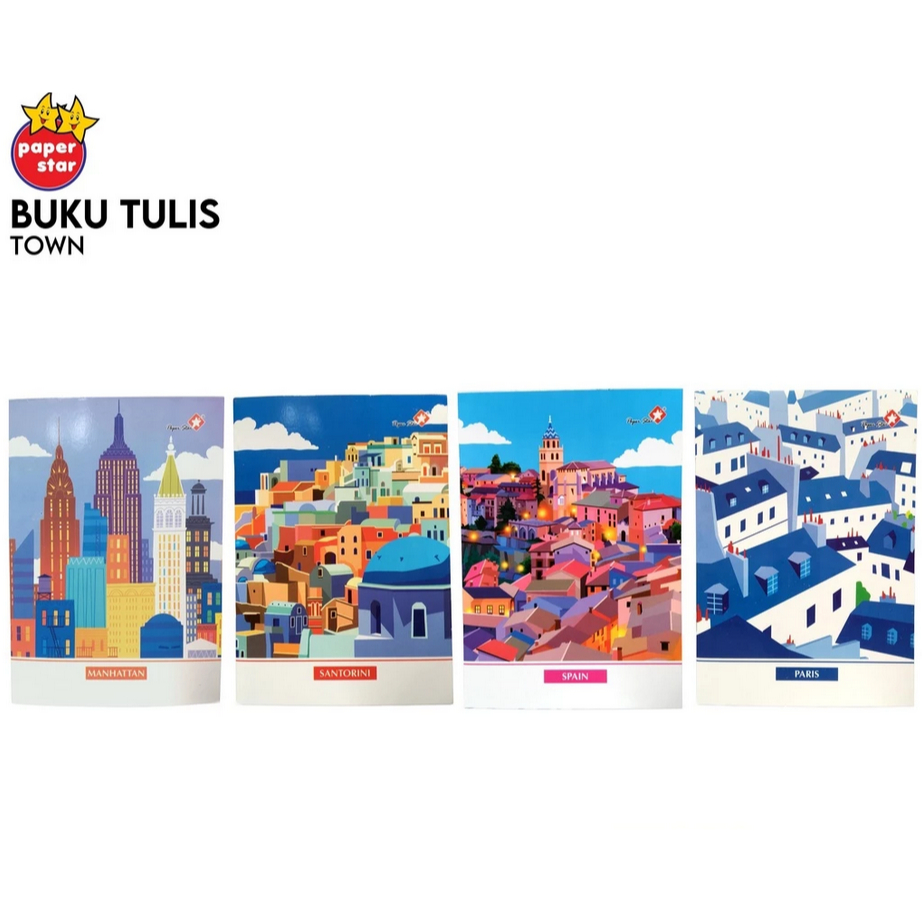 

BUKU TULIS / BUKU TULIS PAPER STAR / BUKU TULIS B5 / BOXI / BOXY PAPER STAR ISI 42 LEMBAR