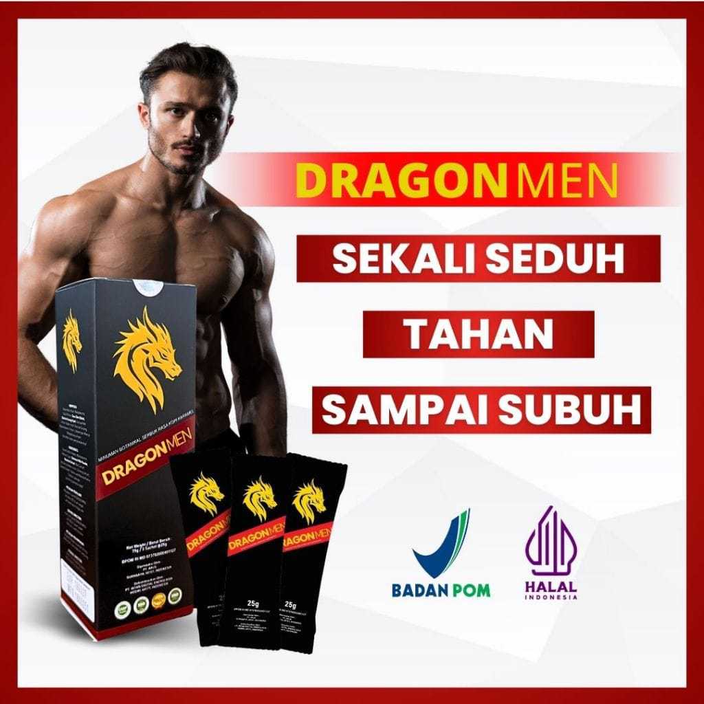 DRAGON MEN Minuman Kopi Karamel Stamina Pria Dewasa Obat Kuat Herbal Alami 100% Asli Original Sepert