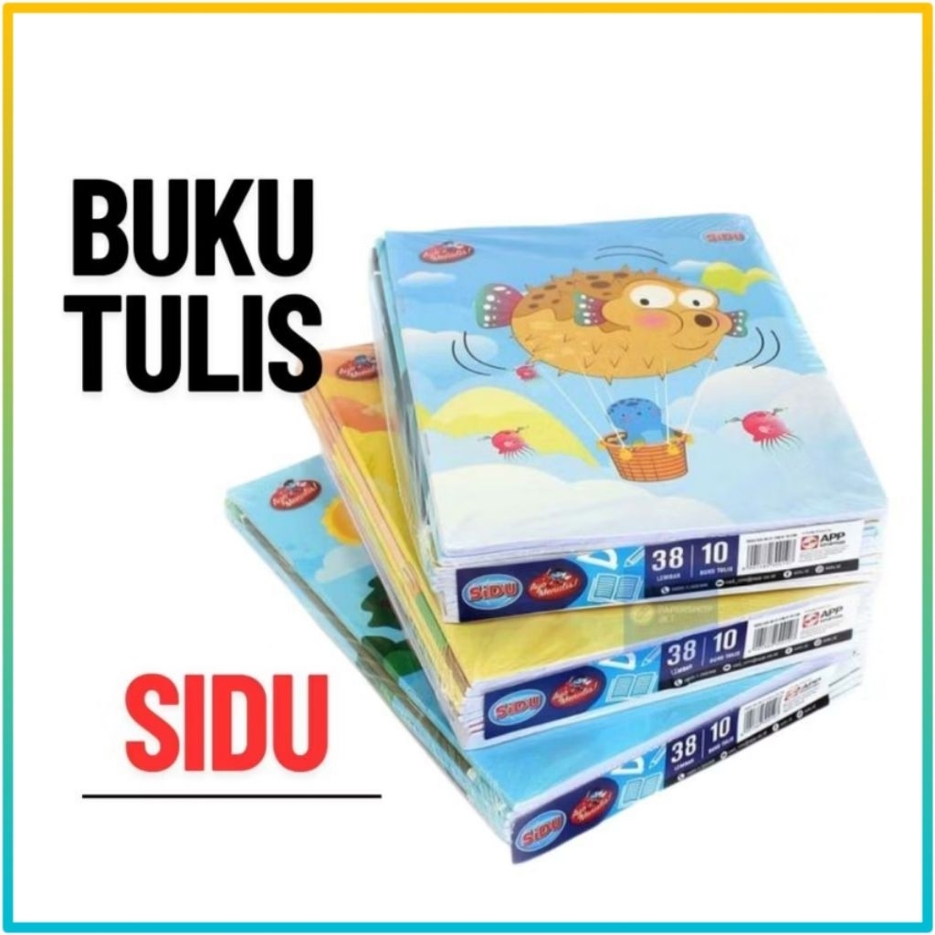 

Buku Tulis Sidu 38 1Pack Isi 10 Buku Sinar Dunia