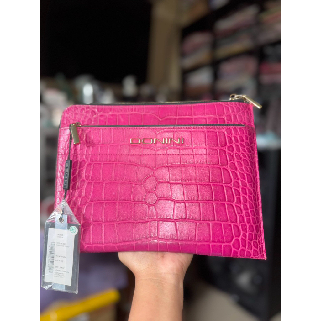 clutch donini warna fuscia