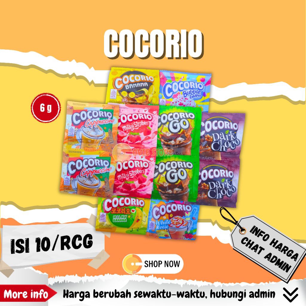 

COCORIO - Minuman Bubuk Sachet Rentengan all varian
