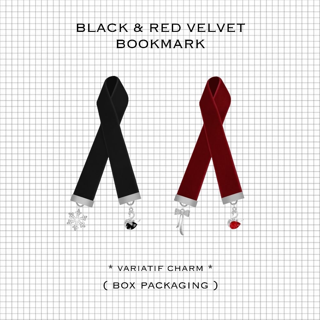 

Black & Red Velvet Bookmark by MANISHMANISHA
