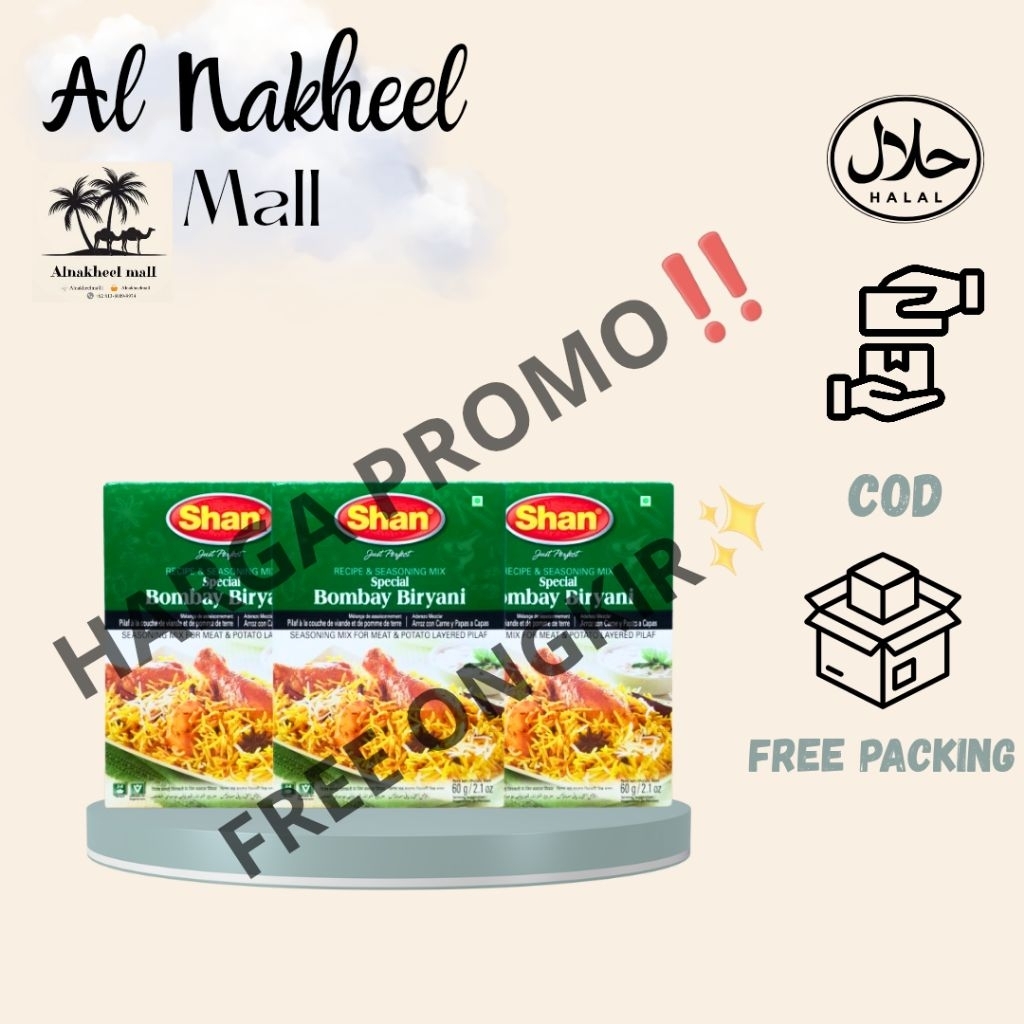 

[HARGA PROMO 9.9] Bumbu Biryani Shan Bombay Bumbu Biryani 60gr Exp Agustus 2027