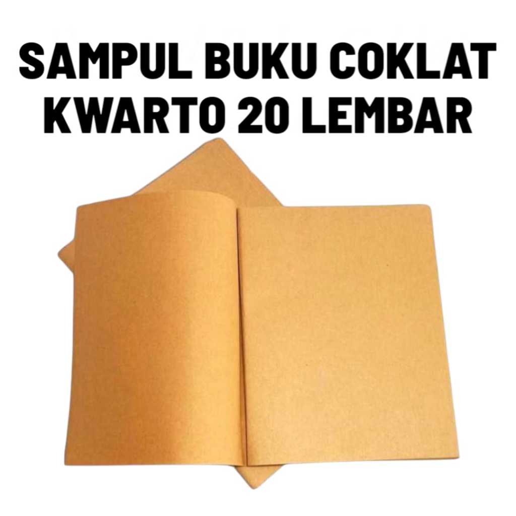 

SAMPUL BUKU COKLAT POLOS UKURAN KWARTO ISI 20 LEMBAR MURAH