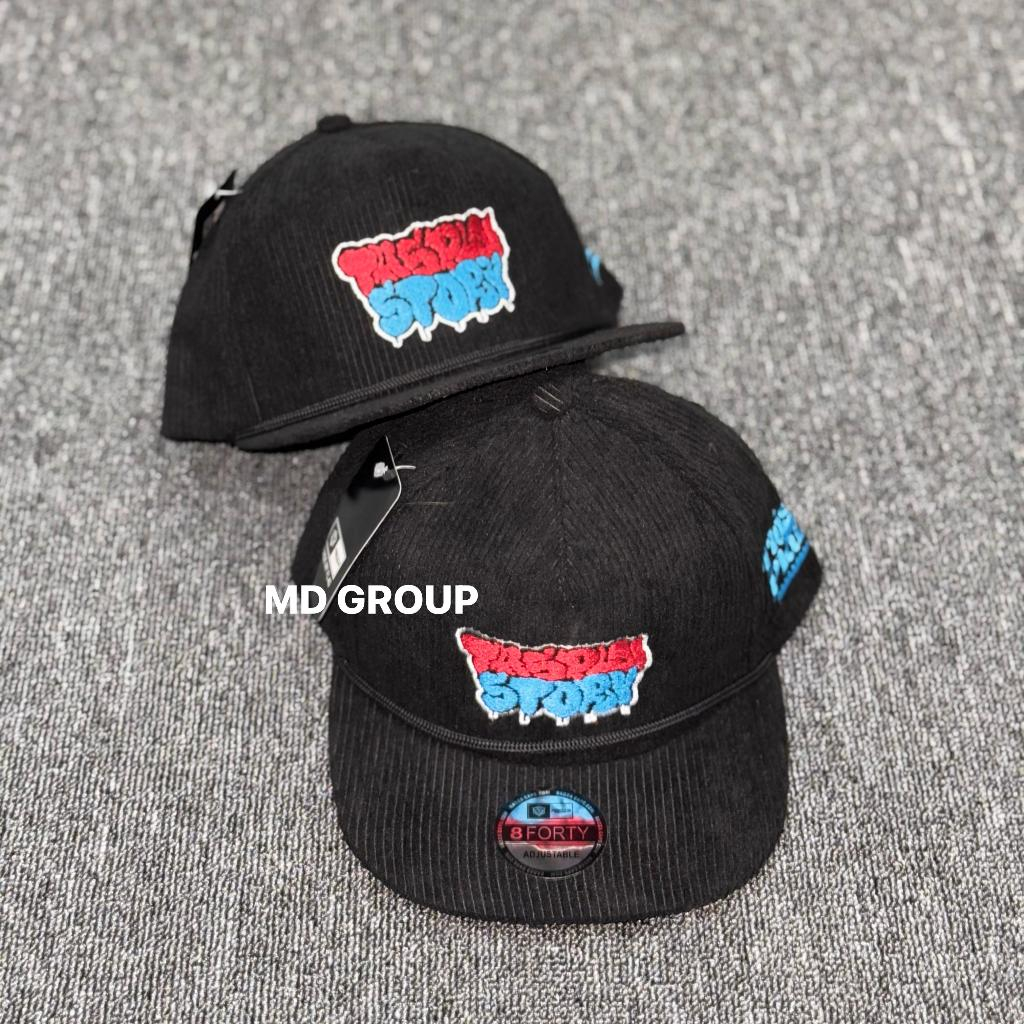 Cabstwo id - Topi Ropehat Pria Wanita Caps Black Corduroy Story Grafitti Thisplan Bordir Tebal Premi