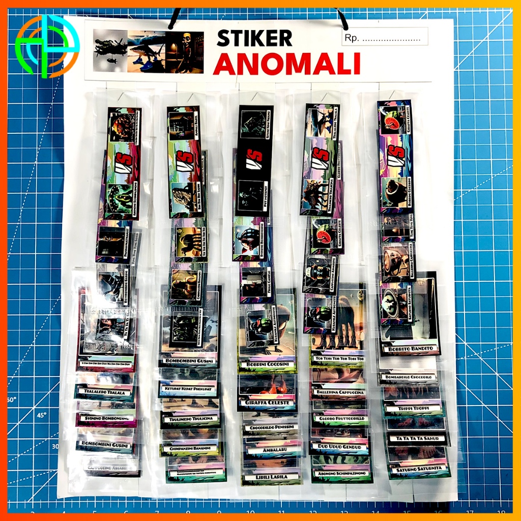 

(1 Renceng Full) Stiker Anomali ASLI (dapat 45 Stiker) Sticker Anomali Brainrot Lengkap Beda beda gambar Murah bisa Dijual Lagi