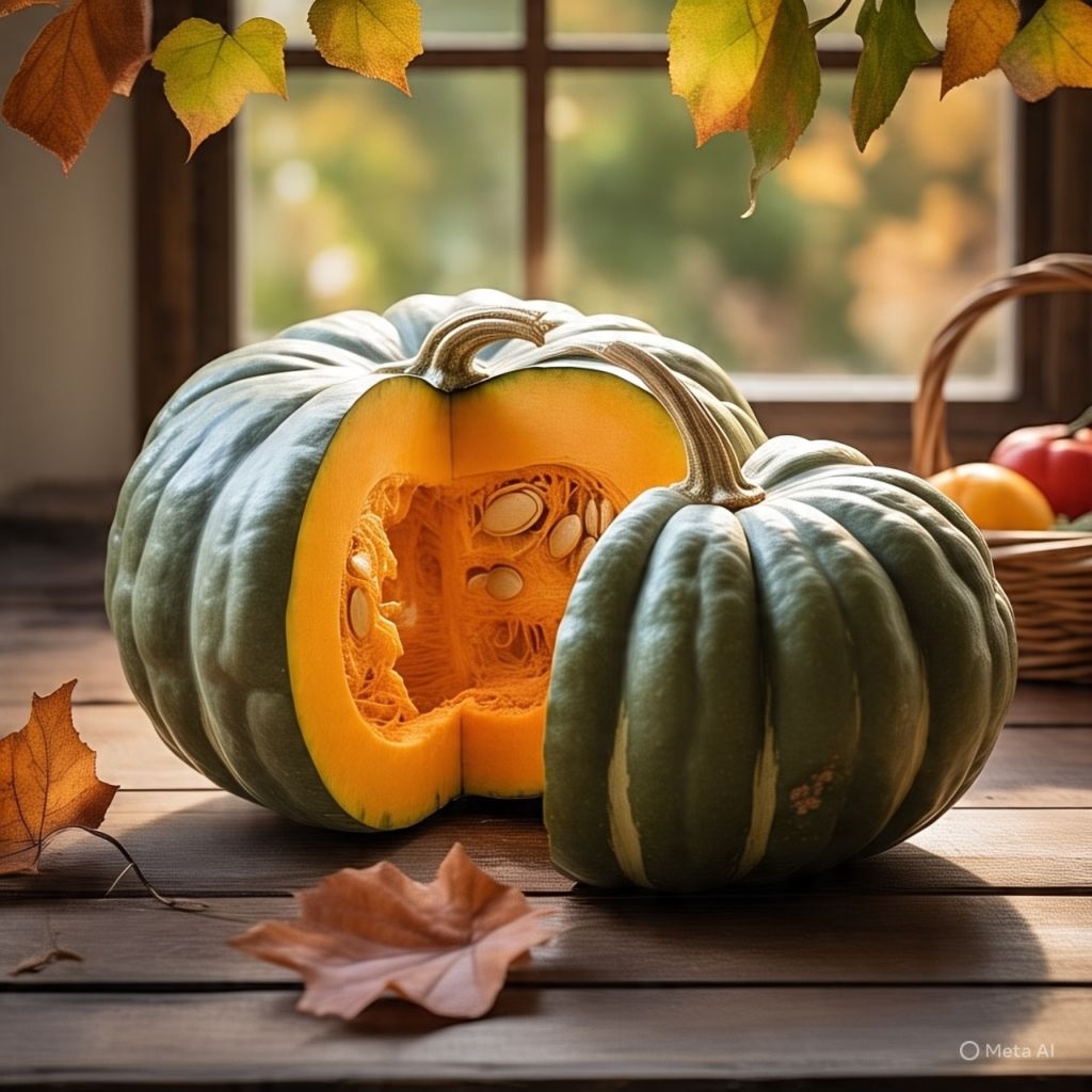 10 BUTIR BIJI/BENIH LABU KABOCHA HIJAU