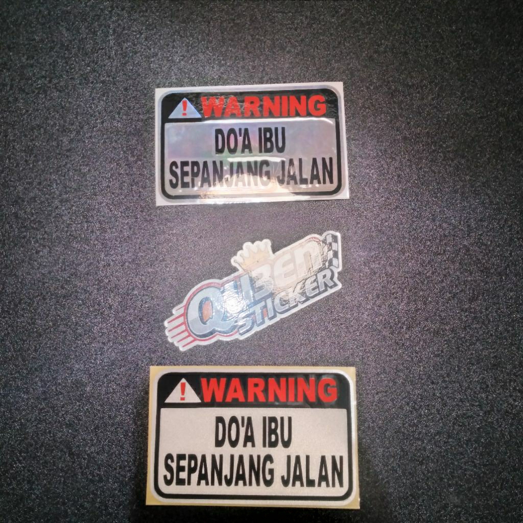 

Sticker Stiker DOA IBU SEPANJANG JALAN Cutting