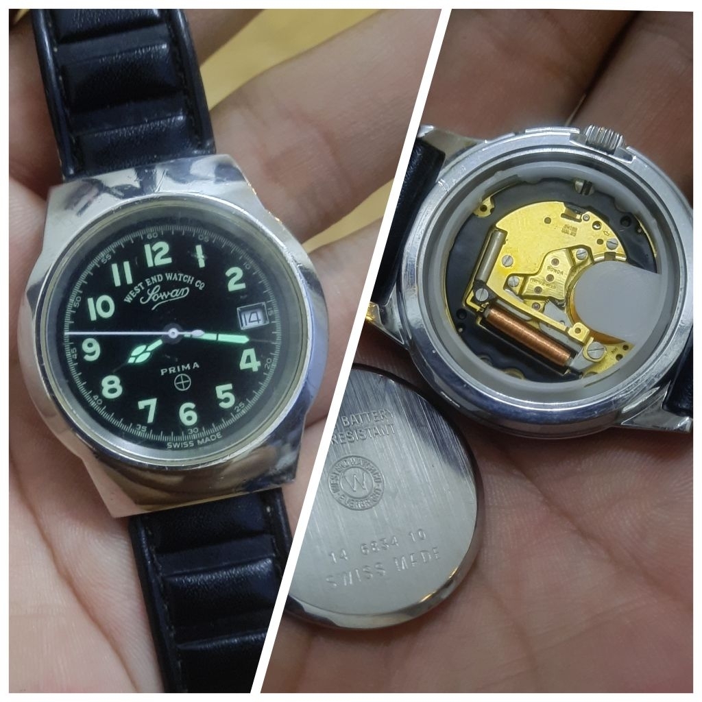 Jam Tangan West End Watch Military Vintage Swiss Original Bekas Preloved Second