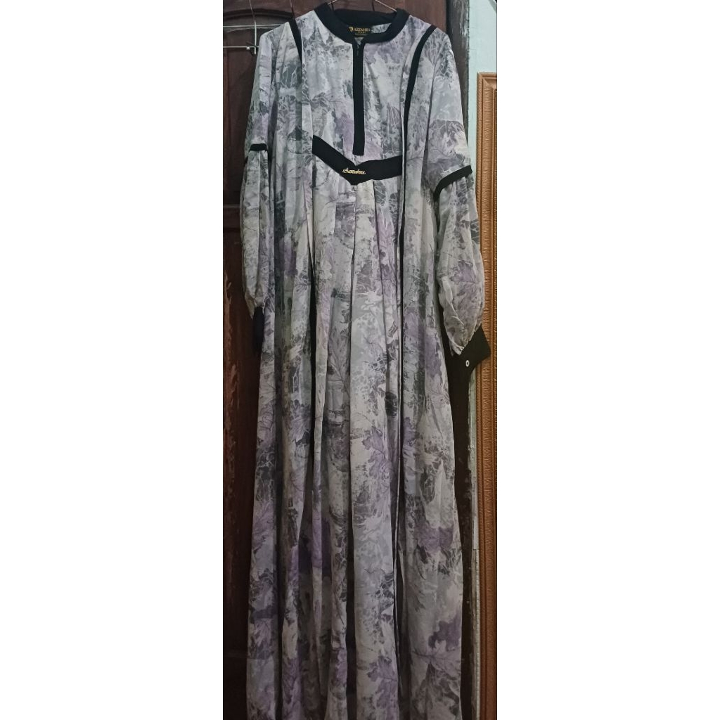 BIG SALE Gamis Cantik Set Kerudung Azzahra Syari