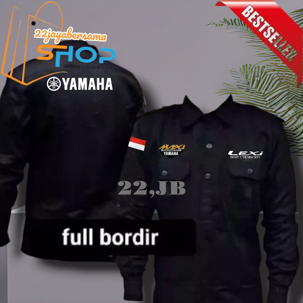 Kemeja LEXI • Baju Yamaha Lexi • Seragam YAMAHA LEXI Lengan panjang