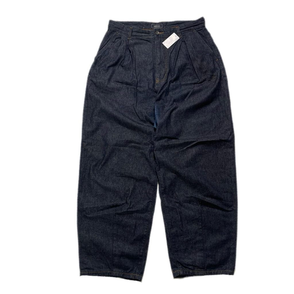 WHO AU California Indigo Denim Baloon Crazy Baggy Wide Leg HIGH Waisted Jeans Pants