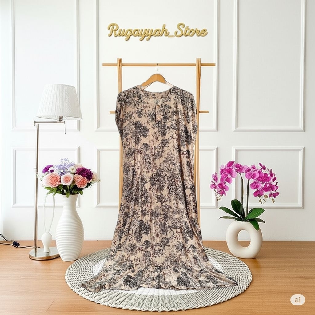 Dress Chibi Panjang Daster Chibi Panjang Daster Chibi Panjang Kekinian 2 (DAPAT 3 PCS)