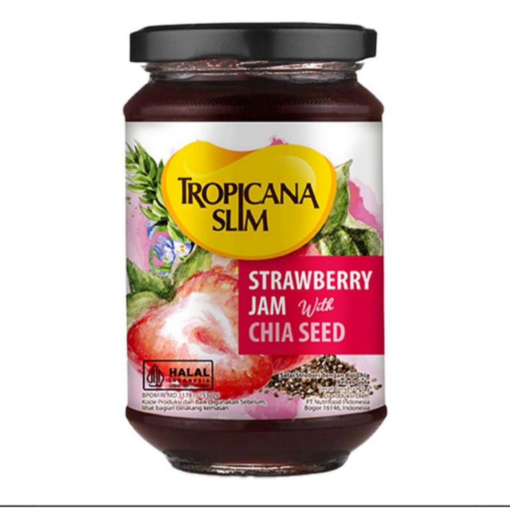 

Tropicana Slim Selai Stroberi Dengan Biji Chia 375 g