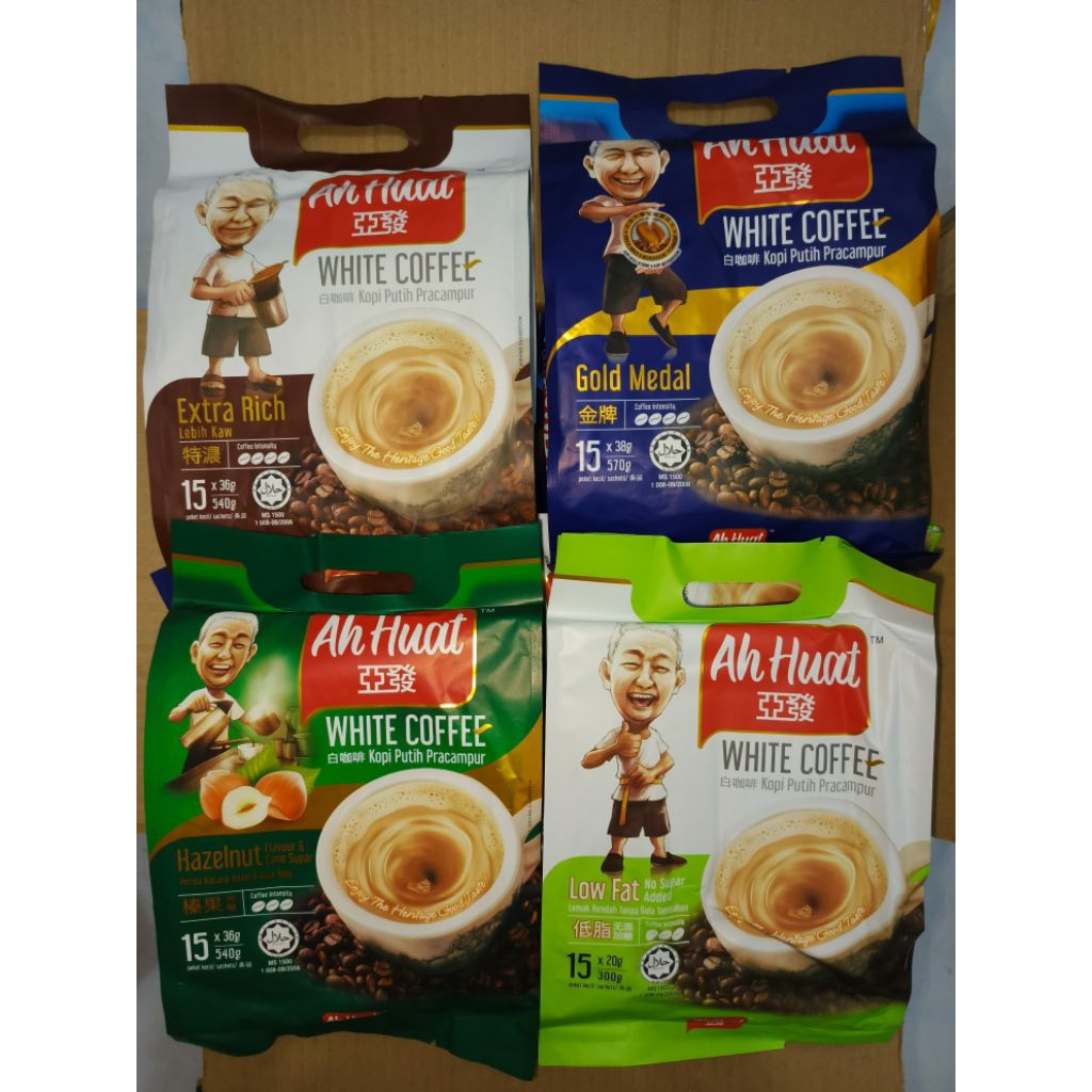 

Ah huat white coffee all varian