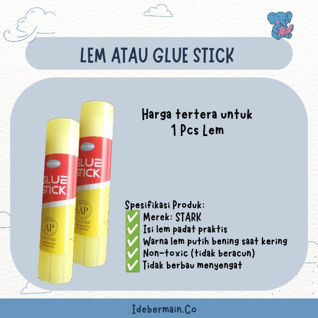

Glue Stick STARK – Lem Kertas Praktis Tidak Beracun