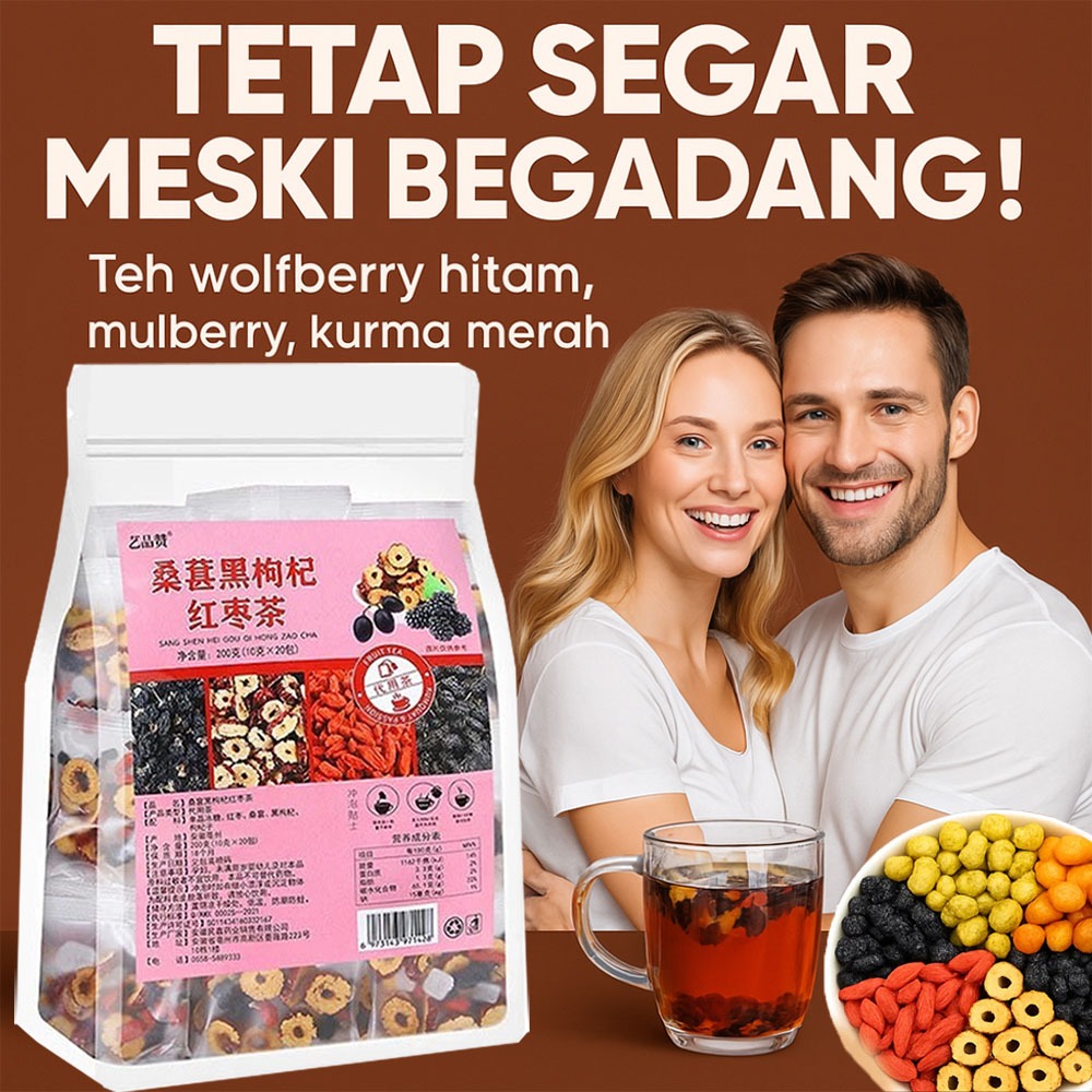 

⭐Kirim Dalam 24 Jam⭐100g/200gTeh Bunga Kering Kurma Merah Murbei Hitam Wolfberry Merah Wolfberry Merah Kombinasi Teh Bunga Dan Buah Dikemas Secara Individual/Black wolfberry mulberry red date tea