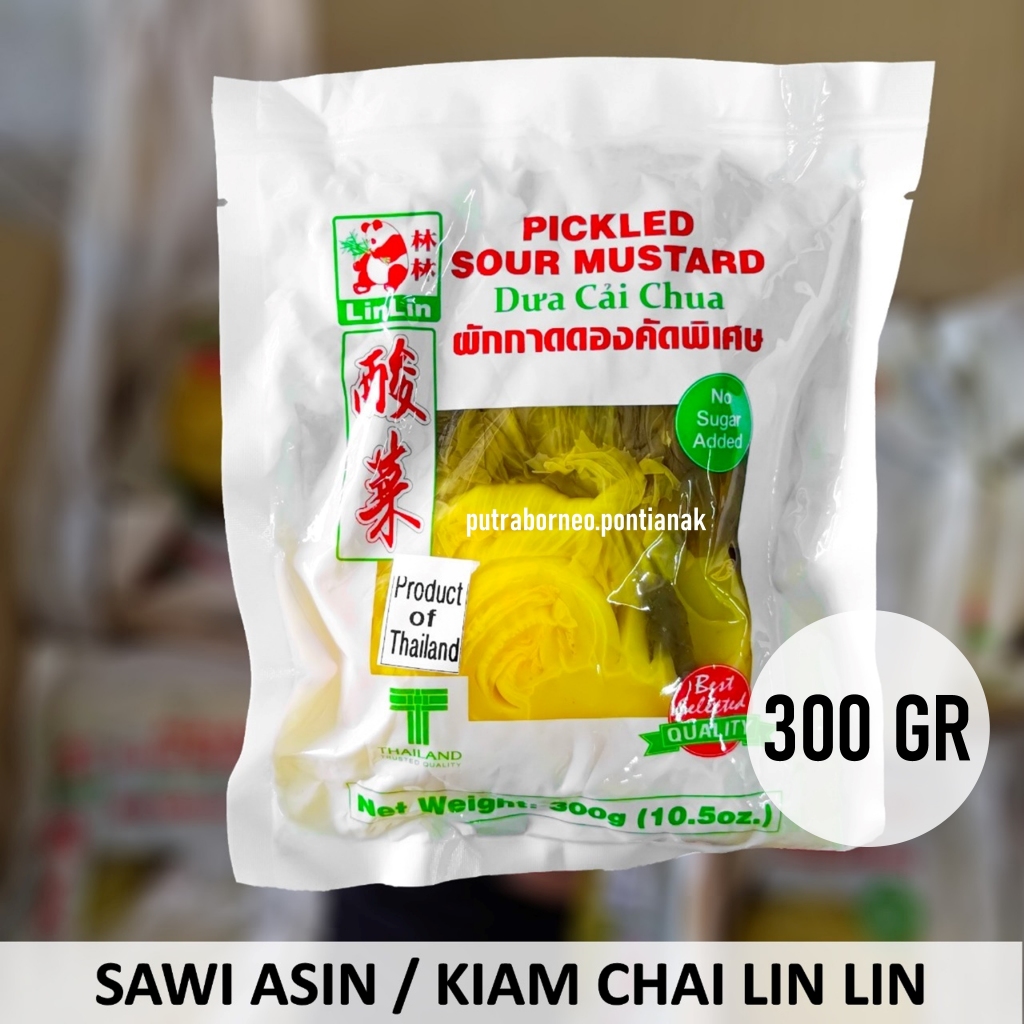 

[Premium] Sawi Asin Thailand Lin Lin 300 gr / Sayur Asin Basah / Ham Choi / Kiam Chai