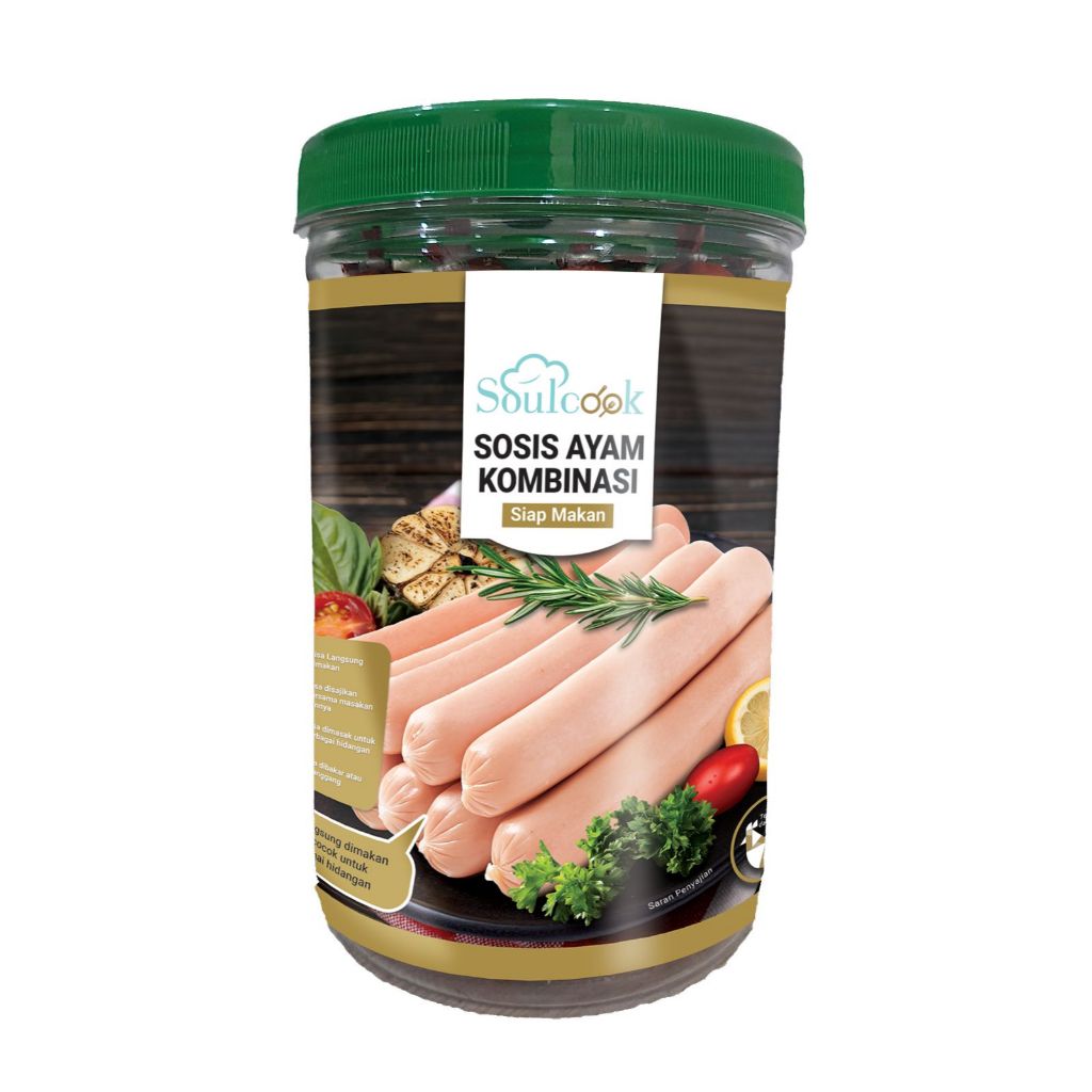 

Soulcook - Sosis Ayam Kombinasi Siap Makan/Sosis Instan Bpom Halal 630g