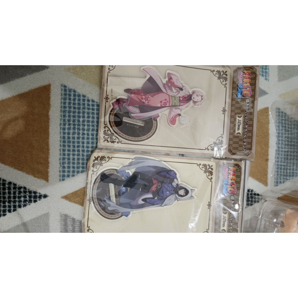 nendroid sasuke ori, nendroid sakura ori,4 standee sasuke, 4 standee sakura