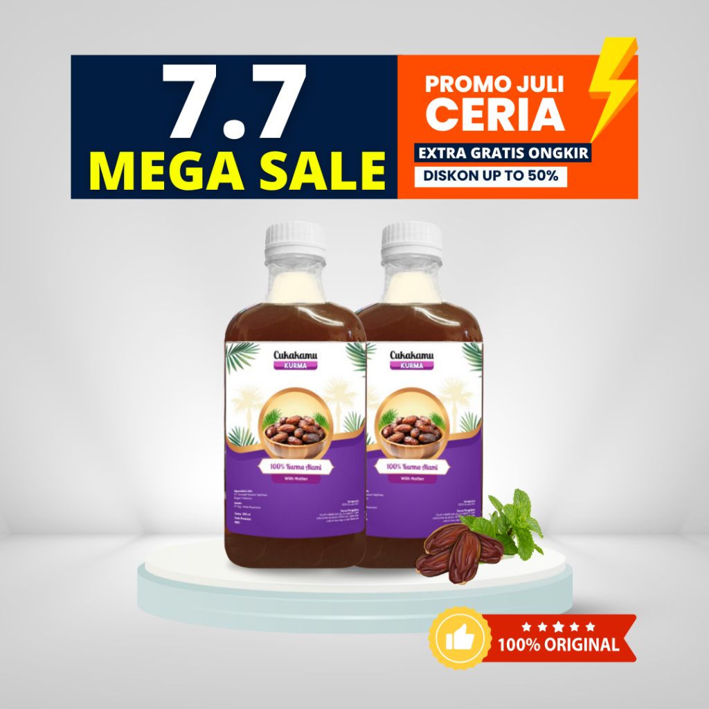 

CUKAKAMU Cuka Kurma 2 Botol Mencerahkan Wajah Putih Bersih Flek Hitam & Kerutan Hilang