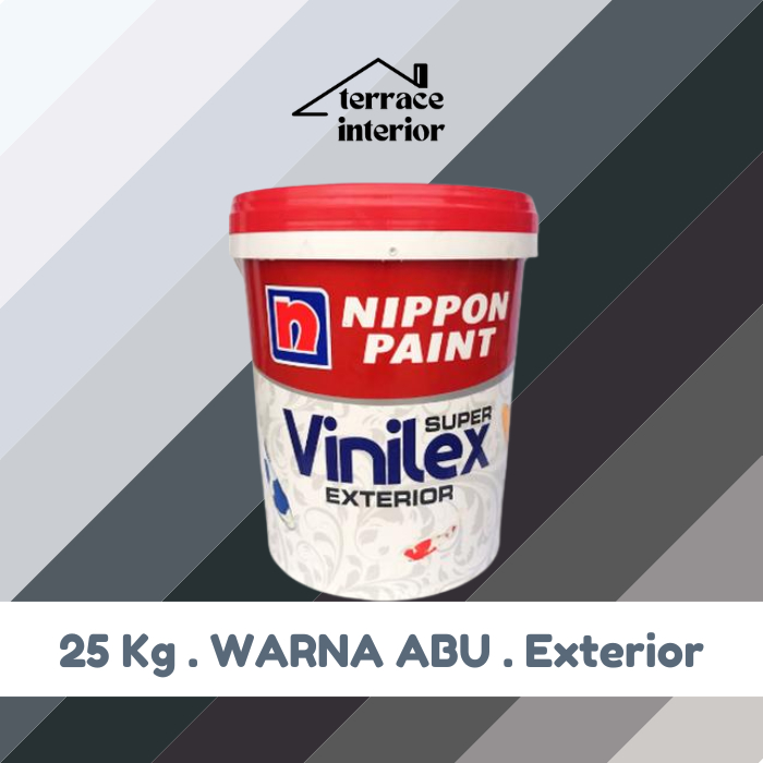 Cat Tembok Nippon Vinilex Exterior Abu 25 Kg