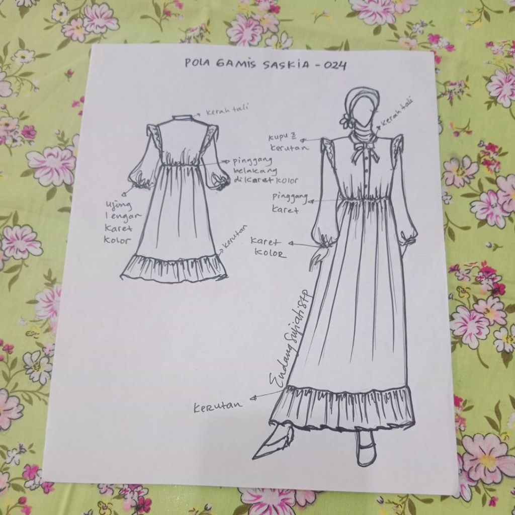 POLA GAMIS MODEL//024