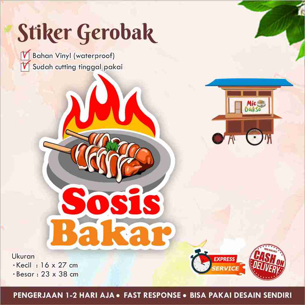 

STIKER KACA GEROBAK VINYL SOSIS BAKAR